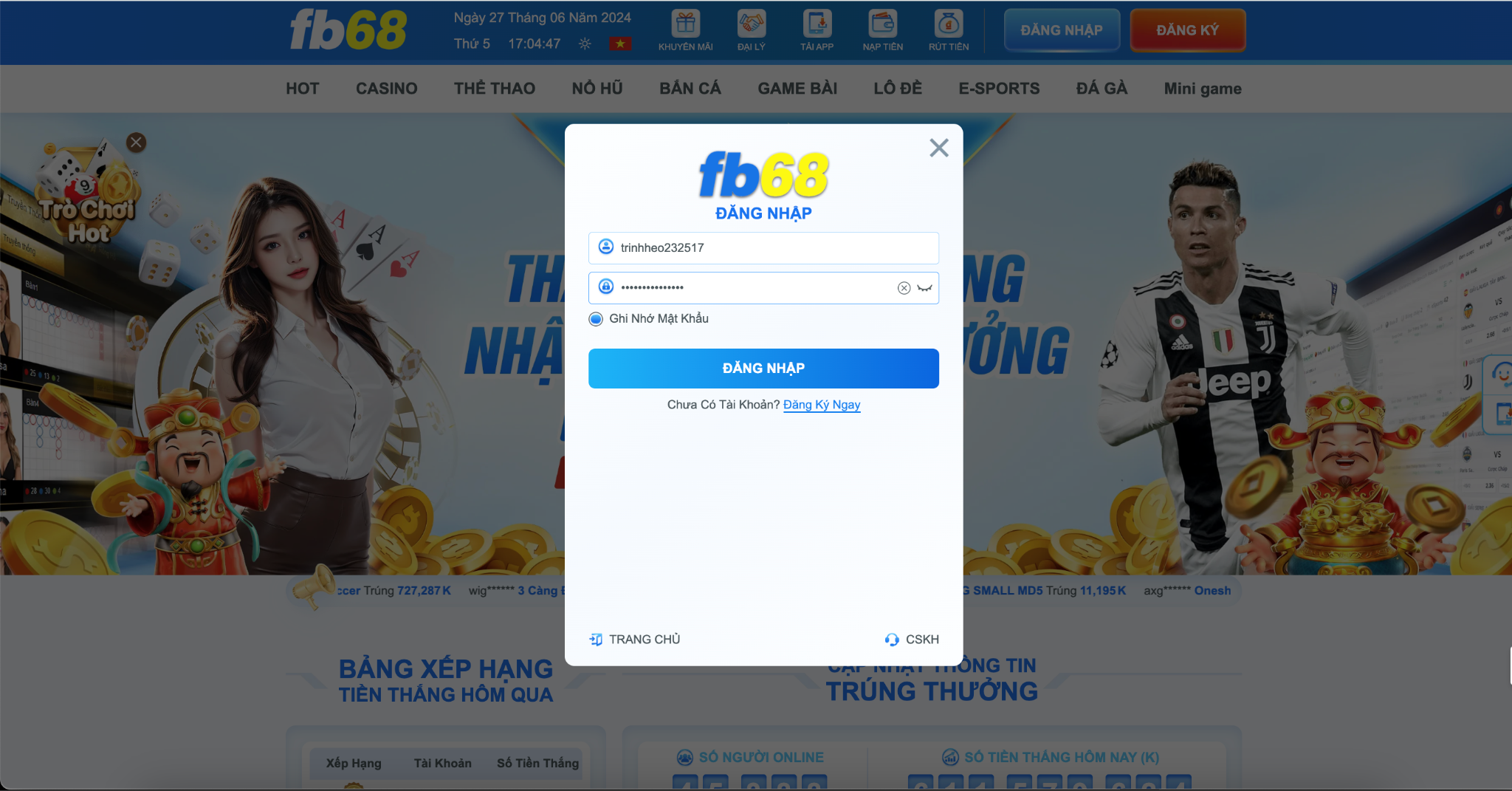Fb68 | Cá Cược Online Chuẩn Phong Cách Sành Điệu 18 Chi tiết cách đăng nhập FB68