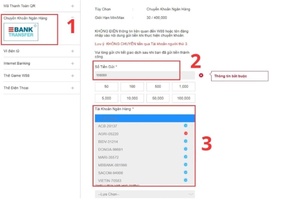 Nạp Tiền Fb68 | Các Phương Thức Nạp Tiền Đơn Giản An Toàn 2 Hình thức nạp tiền FB68 thông qua tài khoản ngân hàng là lựa chọn hàng đầu của nhiều người
